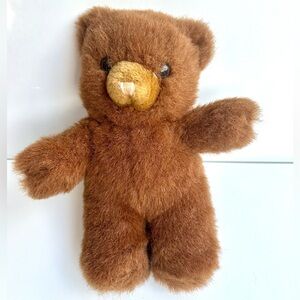 Adorable Brown Teddy Bear Plush Toy, Vintage MTY International, 12”